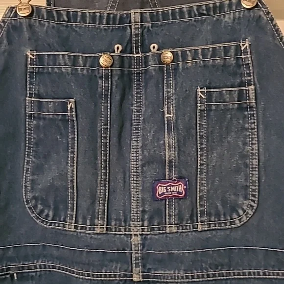 Big Smith Blue Denim Overalls - Picture 2 of 12
